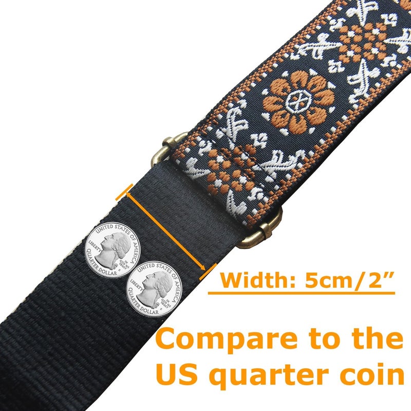 Yiaizhuo Casual 2" Wide Women's Purse Strap Replacement Crossbody Canvas Bags Shoulder Guitar Straps for Handbag Adjustable - Image 4